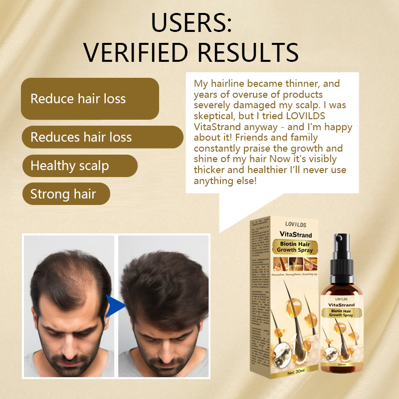 LOVILDS® VitaStrand Biotin Hair Growth Spray ✅ ✅ Thick, shiny hair in just a few weeks 🔥