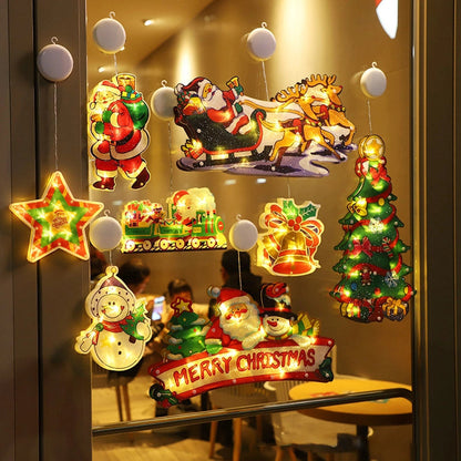 ⛄Christmas pre-sale🎄 Christmas Window Hanging Lights💡