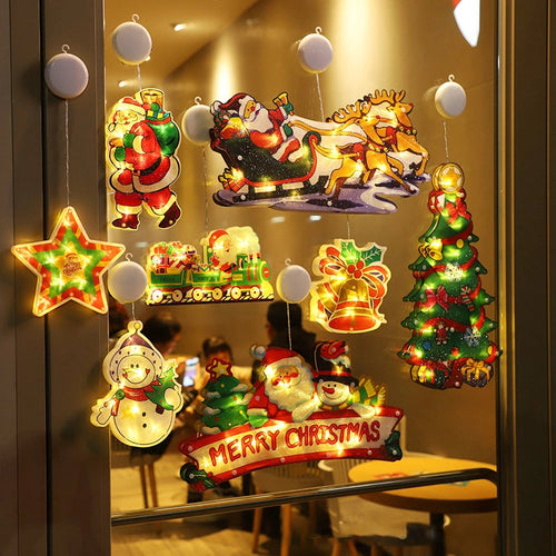 ⛄Christmas pre-sale🎄 Christmas Window Hanging Lights💡
