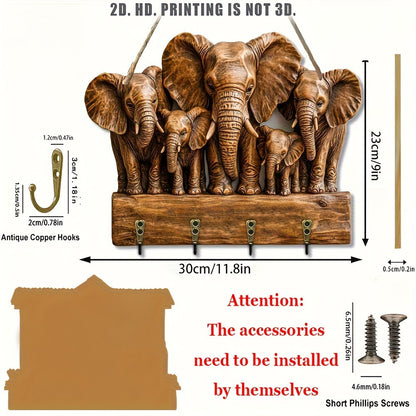 🐮50% off-Wooden Animal Keychain, Handmade Wood Keyring for Gifts