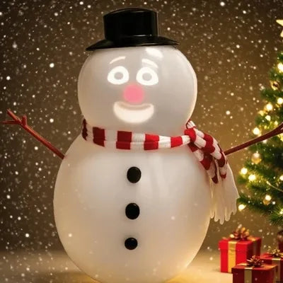 🎅Christmas Sale⛄️NESLEMY™ Talking Animated Blink Snowman with Built in Projector & Speaker Plug'n Play🎄