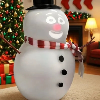 🎅Christmas Sale⛄️NESLEMY™ Talking Animated Blink Snowman with Built in Projector & Speaker Plug'n Play🎄