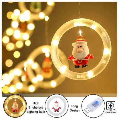 🎅🦌LED Remote Control Christmas String Lights🎄
