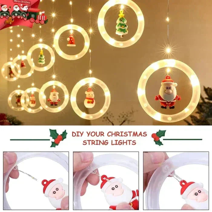 🎅🦌LED Remote Control Christmas String Lights🎄